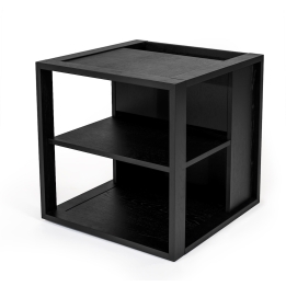 Woodman - Cube Side Table Black