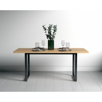 Woodman - Mora Dining Table Herringbone Print