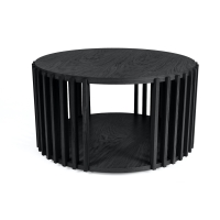 Woodman - Drum Coffee Table Black
