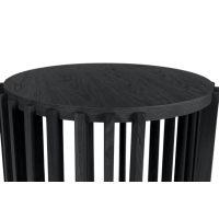 Woodman - Drum Side table Black