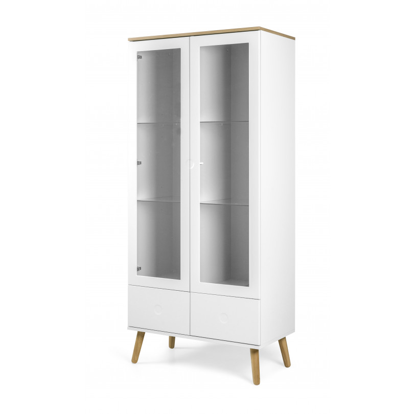TENZO Designer Glass Cabinet White 