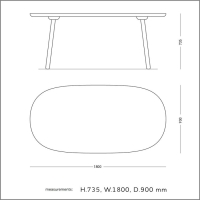 EMKO - Naive Dining Table D1800