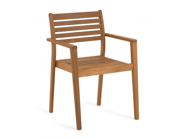 La Forma - Hanzel solid acacia garden chair