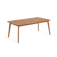 La Forma - Hanzel extendable garden table in solid eucalyptus, 183 (240)