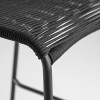 La Forma - Lambton black stool height 74