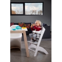 Childhome - Lambda 3 high chair + feeding tray - white
