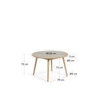 La Forma - Nina round table Ø 120