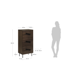 La Forma - Cutt chest of drawers 60 x 126