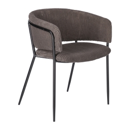 La Forma - Runnie corduroy chair grey